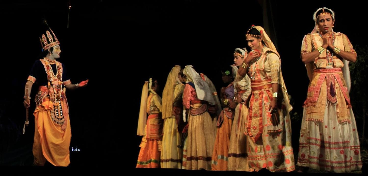Raas leela performance at Majuli