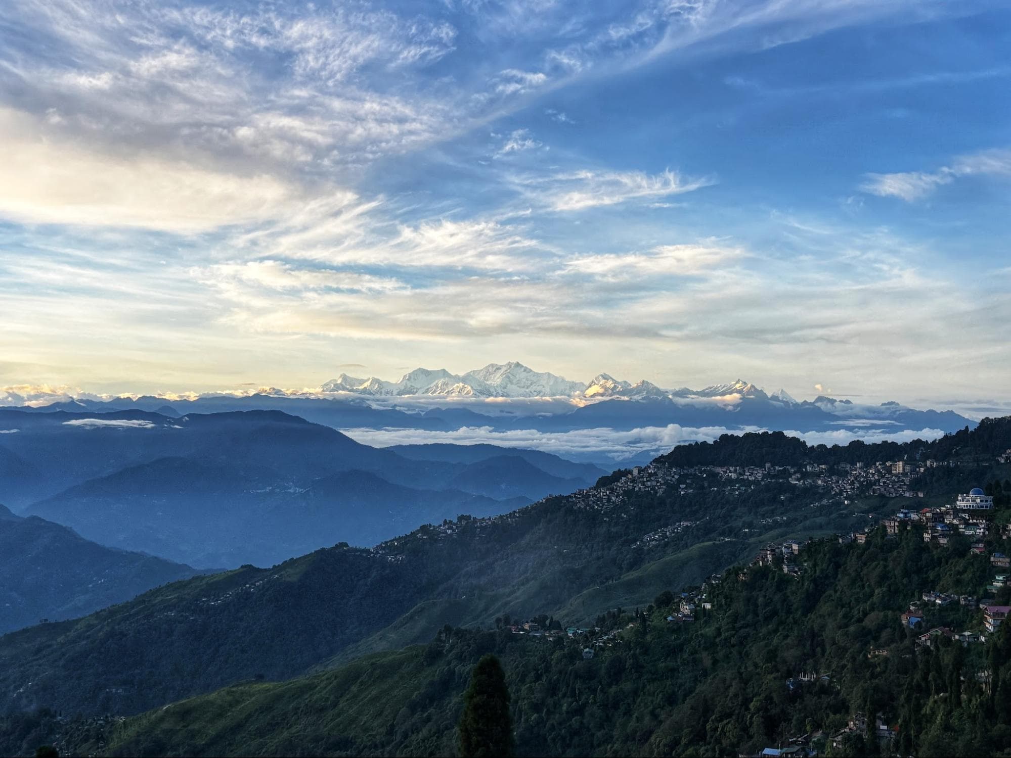 Sunrise over the Kanchenjunga range from Tiger Hill