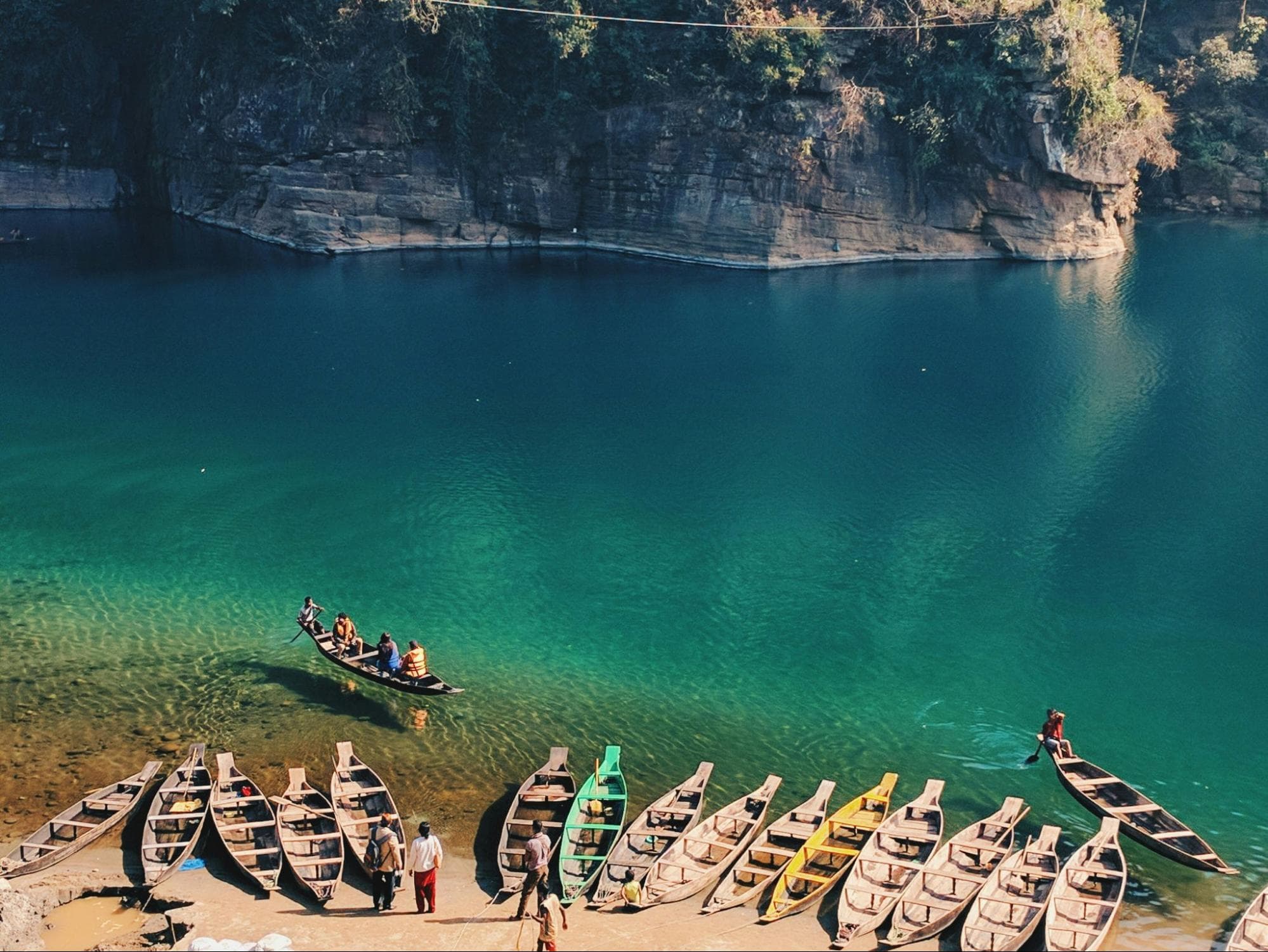 Boat Ride at Umngot River, Dwaki