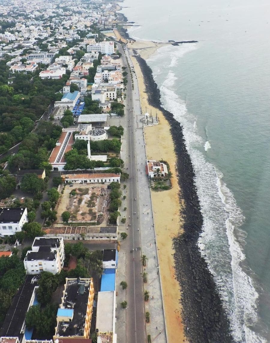 Puducherry coastline