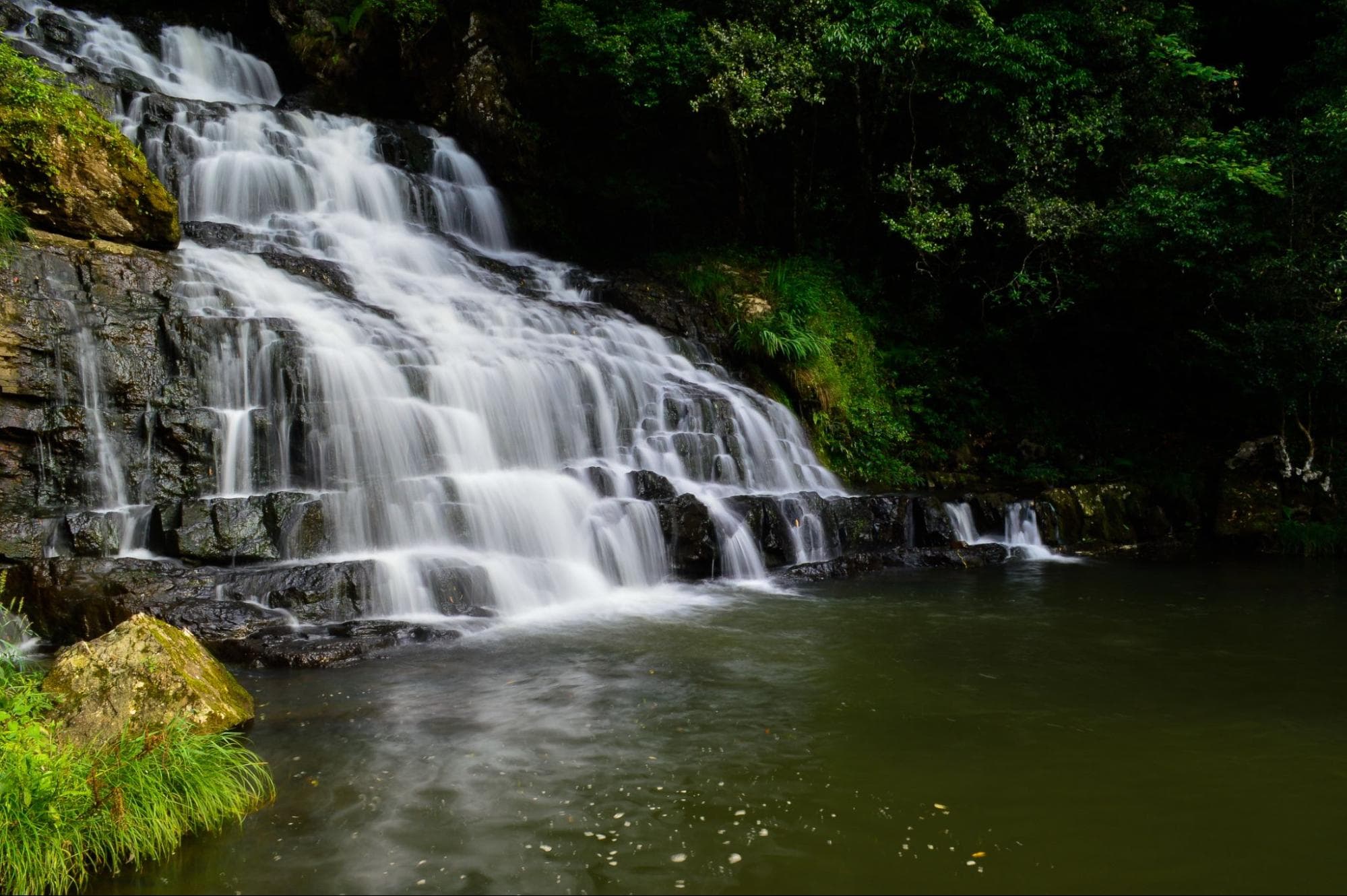 The serene view of Elephant Fall at Shillong