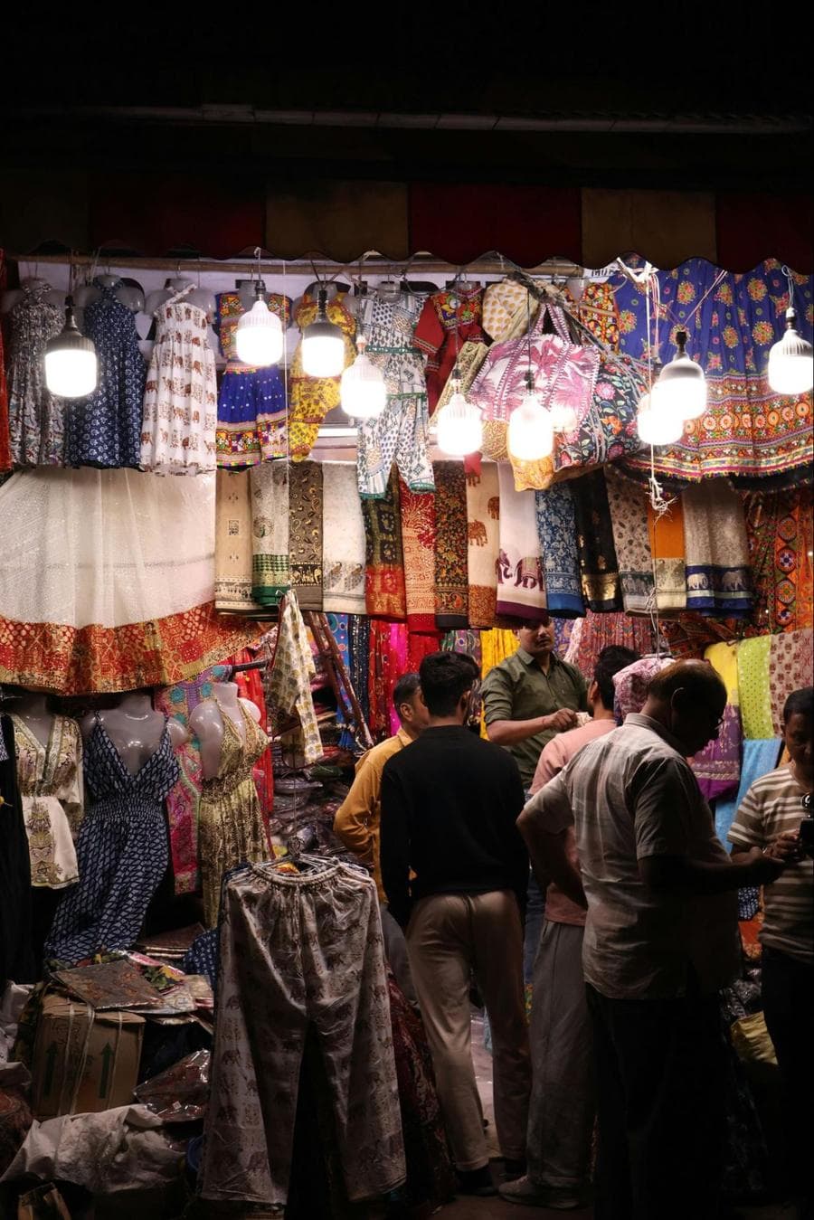 Local Bazaar selling traditional Rajasthani attire