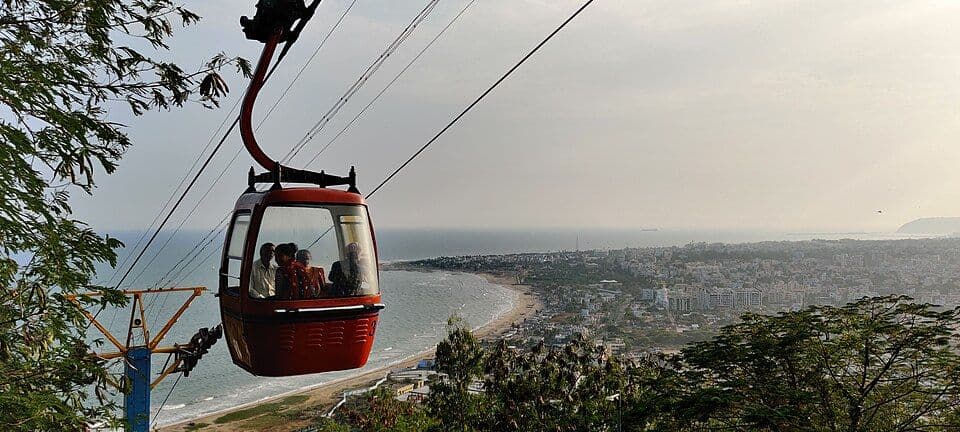 Ropeway on Kailasagiri Hill