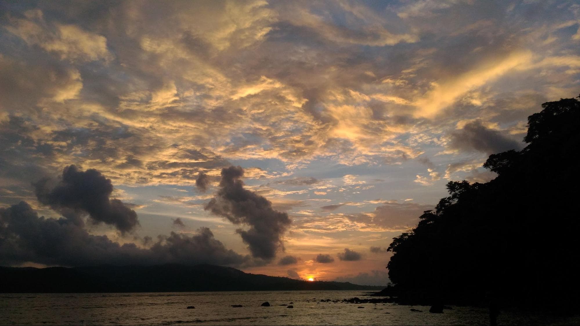 Sunset at Chidiya Tapu beach