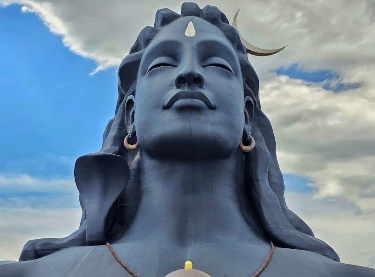 Adi Yogi statue up close