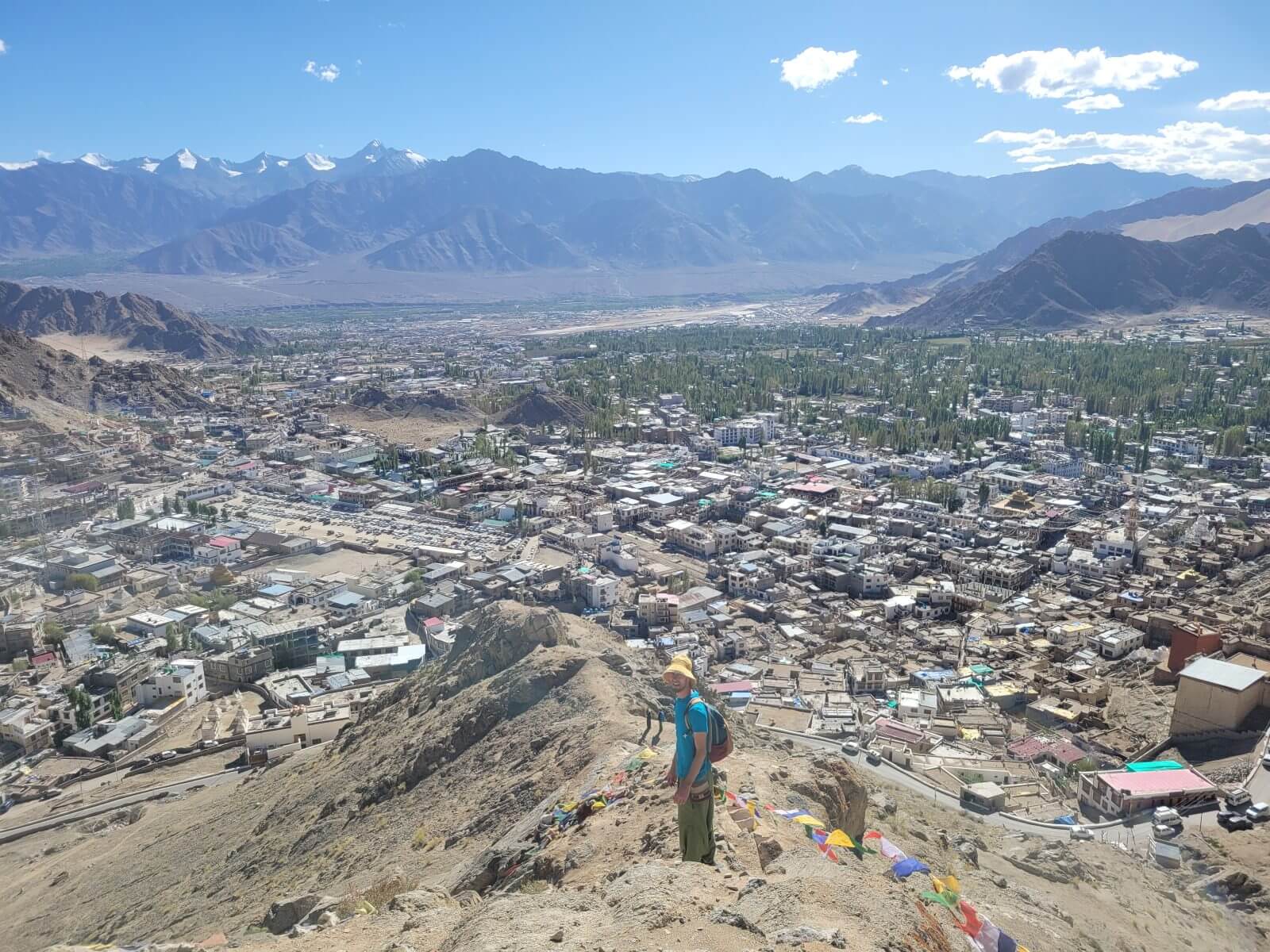 View from the hill onto Leh