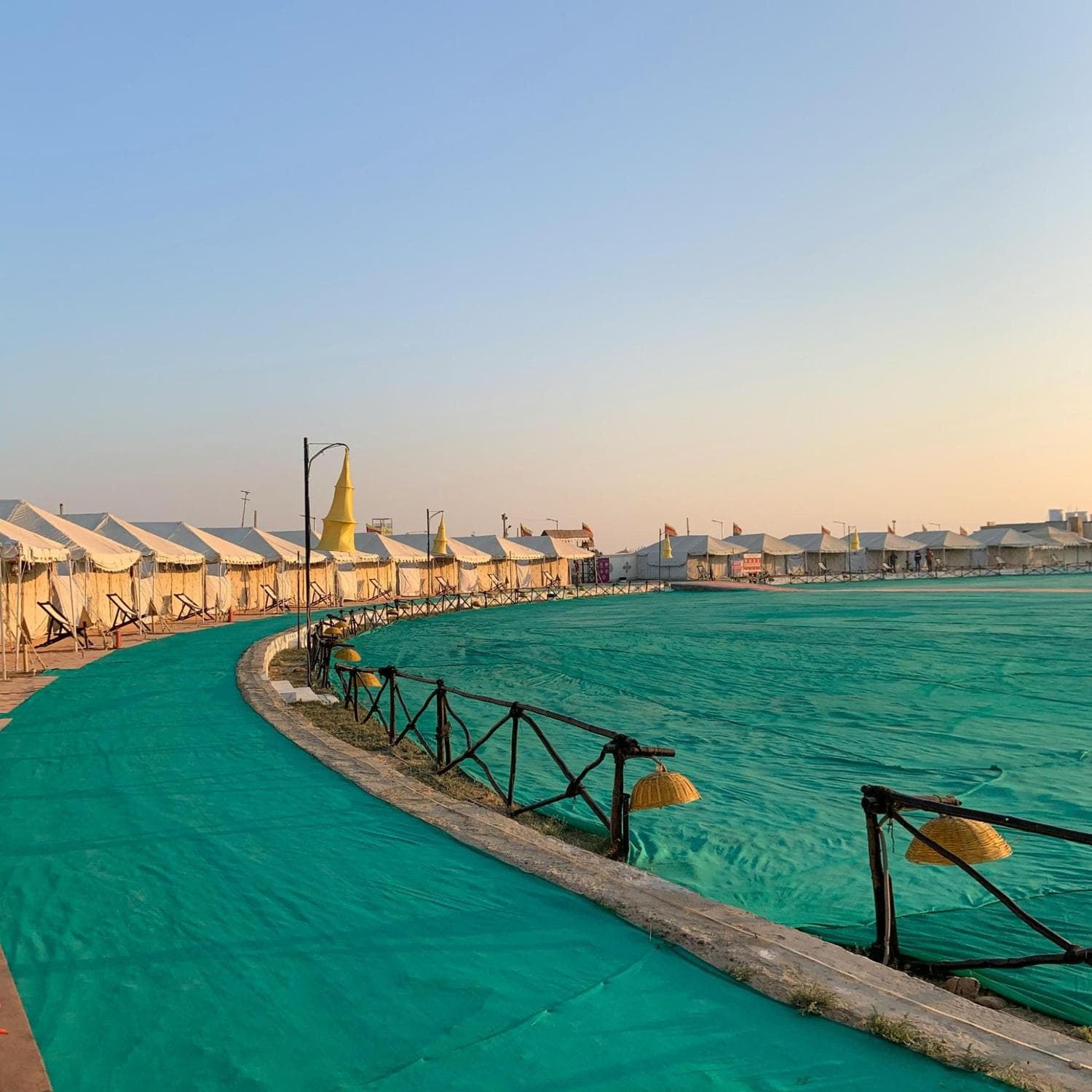 Tent setup for Rann Utsav